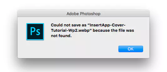 Photoshop could not save as webp. (@Breedie)